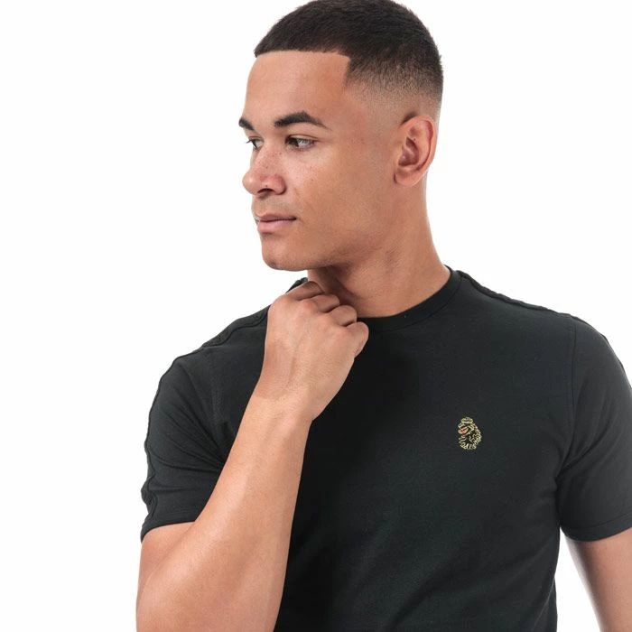 Men's Luke 1977 Trouser Tape T-Shirt in Black 8 Men's Luke 1977 Trouser Tape T-Shirt in Black - Image 6