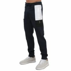 Men's Luke 1977 Cosmos Colour Block Jog Pants in Navy - Blue