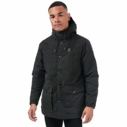 Men's Luke 1977 New Orleans Long Coat in Black