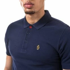 Men's Luke 1977 Williams Polo Shirt in Navy - Blue -Cheap Paisie Sales Store zm120101gh navy 4