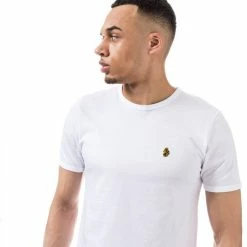 Men's Luke 1977 Trouser Snake Crew Neck T-Shirt in White -Cheap Paisie Sales Store zm30211ua white 4