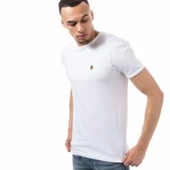 Men's Luke 1977 Trouser Snake Crew Neck T-Shirt in White -Cheap Paisie Sales Store zm30211ua white 5