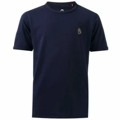 Boy's Luke 1977 Junior Trouser Snake Crew T-Shirt in Navy - Blue